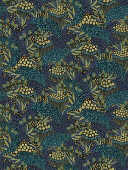 Eijffinger Solange 340287 Blauw Behang