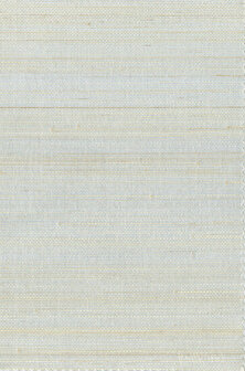 Greenland Natural Palette N168NA0127 - Abaca - Zilver / Wit Behang