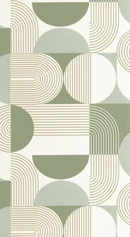 Caselio Graphic GPC105500711 - Groen Behang