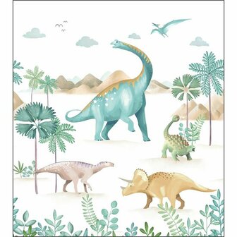 Caselio Les Minis Mondes MNM105774501 - Groen Behang