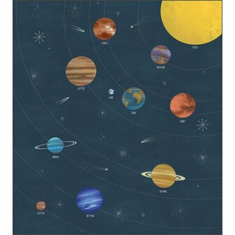 Caselio Les Minis Mondes MNM105797601 - Blauw Behang