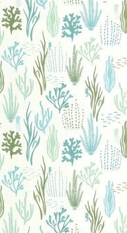 Caselio Les Minis Mondes MNM105817160 - Groen / Blauw Behang