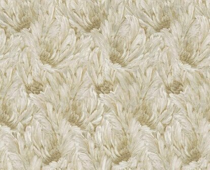 Dutch First Class Roberto Cavalli 9 21002 - Crme / Goud Metallic Behang