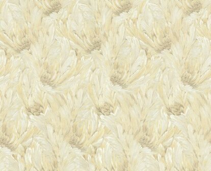 Dutch First Class Roberto Cavalli 9 21004 - Crme / Beige Metallic Behang