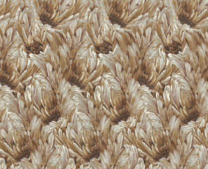 Dutch First Class Roberto Cavalli 9 21009 - Bruin / Wit / Metallic Behang