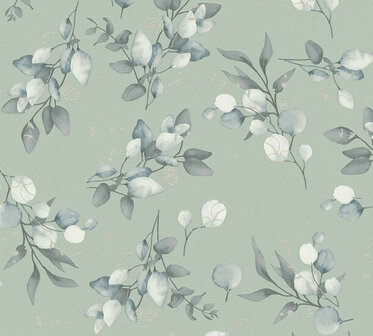 AS Creation Pure Elegance - 39768-7 / 397687 Groen Behang