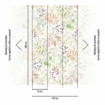 AS Creation Aquarell Dreams - 39693-1 / 396931 Cr&egrave;me Behang