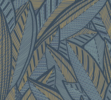 AS Creation French Affair  - 39933-5 / 399335 Blauw / Geel Behang