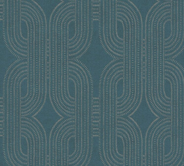 AS Creation French Affair  - 39937-3 / 399373 Blauw Behang