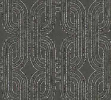 AS Creation French Affair  - 39937-4 / 399374 Zwart Behang