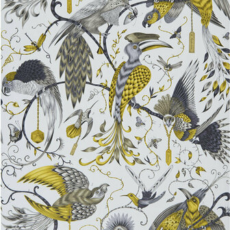 Clarke &amp; Clarke Animalia W0099/02 - Geel Behang
