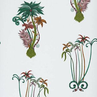 Clarke &amp; Clarke Animalia W0101/02 - Groen Behang