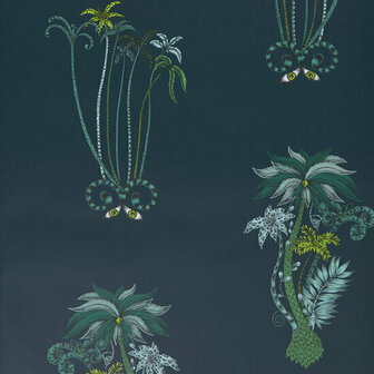 Clarke &amp; Clarke Animalia W0101/03 - Blauw Behang