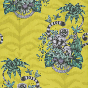 Clarke &amp; Clarke Animalia W0103/02 - Groen Behang