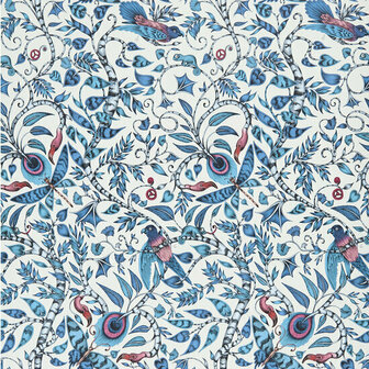 Clarke &amp; Clarke Animalia W0104/01 - Blauw Behang