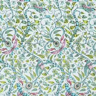 Clarke &amp; Clarke Animalia W0104/02 - Blauw Behang