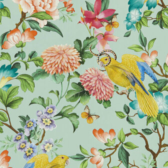 Clarke &amp; Clarke Botanical Wonders W0130/03 - Groen Behang