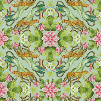 Clarke &amp; Clarke Botanical Wonders W0131/01 - Groen Behang