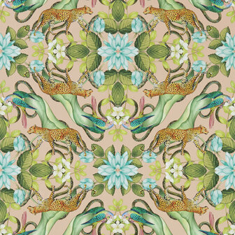 Clarke &amp; Clarke Botanical Wonders W0131/02 - Blauw Behang