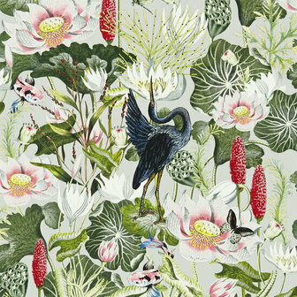 Clarke &amp; Clarke Botanical Wonders W0137/02 - Groen Behang