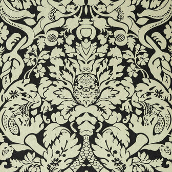 Clarke &amp; Clarke Colony W0088/02 - Zwart Behang