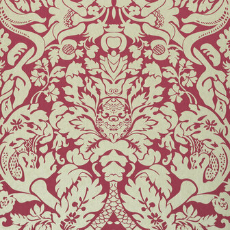 Clarke &amp; Clarke Colony W0088/07 - Rood Behang