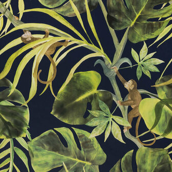Clarke &amp; Clarke Exotica 2 W0083/03 - Blauw Behang