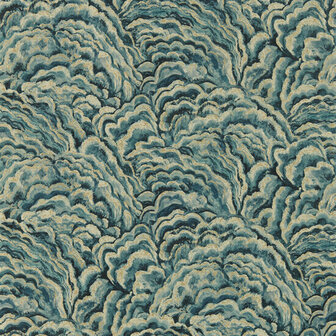 Clarke &amp; Clarke Exotica 2 W0142/03 - Blauw Behang