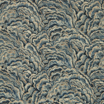 Clarke &amp; Clarke Exotica 2 W0142/04 - Blauw Behang