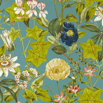 Clarke &amp; Clarke Exotica 2 W0143/01 - Blauw Behang