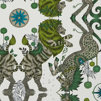 Clarke &amp; Clarke Wilderie W0113/04 - Green Behang
