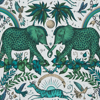 Clarke &amp; Clarke Wilderie W0121/03 - Green Behang