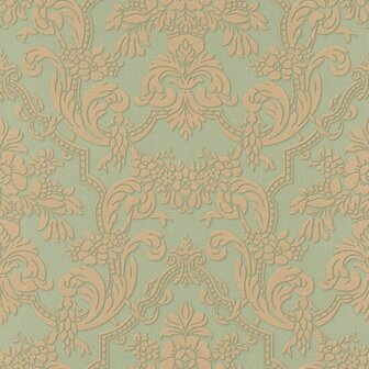 Rasch Trianon XIII 570632 Groen / Goud Behang