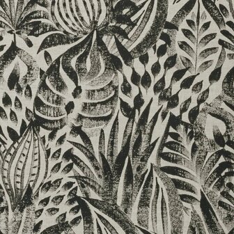 Casamance Linora 71420399 - Zwart Behang