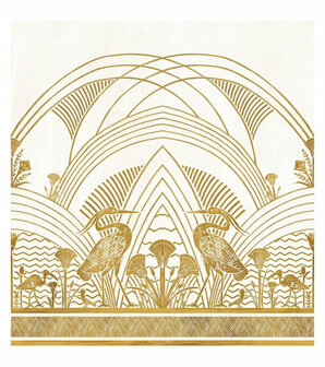 Casamance Panoramas 3 A76193160 - Geel Behang