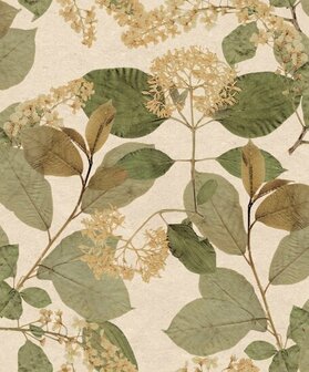 Noordwand Herbarium HE27230 Beige Groen Behang