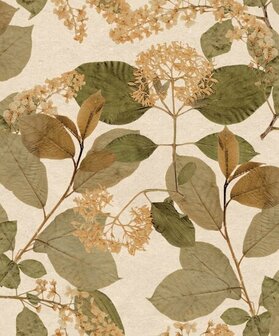 Noordwand Herbarium HE27231 Oranje Groen Behang