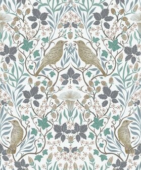Noordwand Heritage 47619 Blauw Bruin Behang