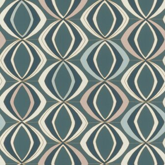 Rasch Allegretto 791877 Blauw Behang