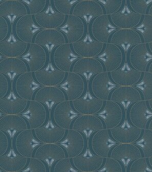 Rasch Allegretto 792317 Blauw Behang