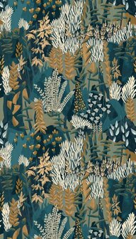 Casamance Jardin F&eacute;licia - Blauw 76570406 Behang