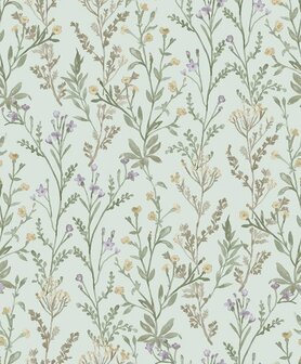 HookedOnWalls BLOMKVIST LILLY 29141 Blauw Behang
