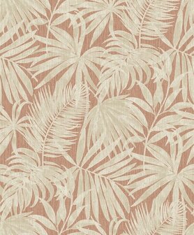 HookedOnWalls BLOMKVIST NORAH 29165 Terracotta / Cr&egrave;me Behang
