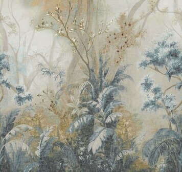 HookedOnWalls NATURAL CHIC ALHAMBRA 32606 Blauw / Beige Behang