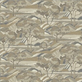 HookedOnWalls NATURAL CHIC MOUNT ETNA 32631 Bruin / Beige Behang