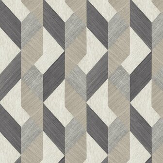 HookedOnWalls NATURAL CHIC VICENTIO 32660 Wit / Grijs Behang