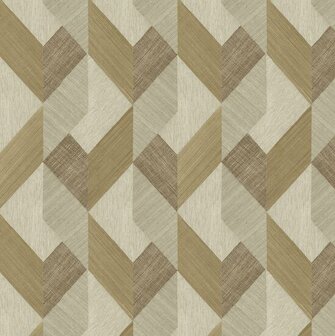 HookedOnWalls NATURAL CHIC VICENTIO 32661 Bruin / Beige Behang