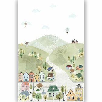 Casadeco Once Upon A Time 2 - Groen OUTD200713604 Behang