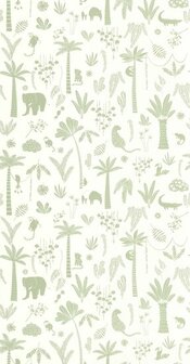 Casadeco Once Upon A Time 2 - Groen OUTD200767337 Behang