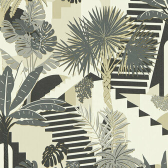 Breegan Jane x Clarke and Clarke - Zwart W0186/01 Behang